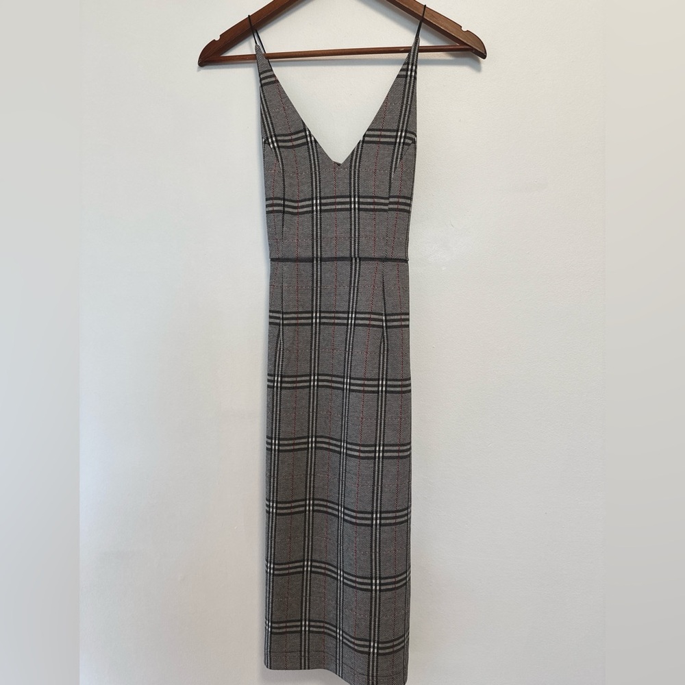 Black Swan Plaid Midi Dress SIZE XS